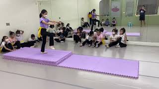2024/7/3，#台中永安國小 暑訓。#陶思涵#側空翻練成 👍
