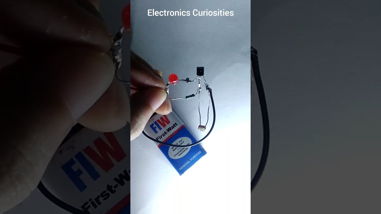 Automatic Night Light On LDR project #shorts #DIY LIFE HACKS