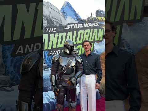 Pedro Pascal with Grogu