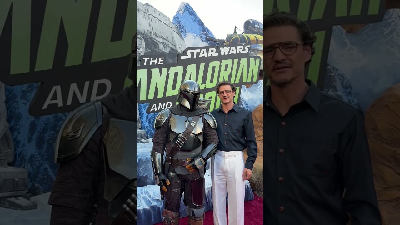 Pedro Pascal with Grogu