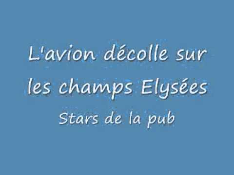 L'avion décolle sur les champs Elysées   Stars de la pub   YouTube