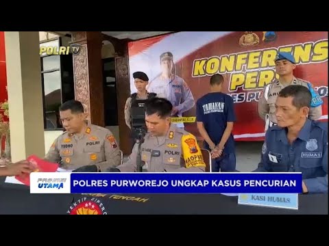POLRES PURWOREJO UNGKAP KASUS PENCURIAN