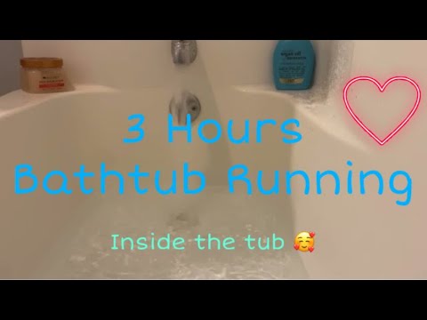 3 Hours Bathtub Running - White Noise ASMR - Soothing Sounds for Sleep and Relaxation