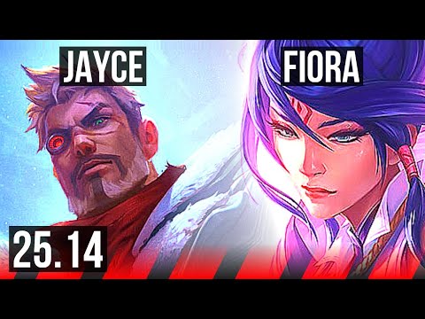 JAYCE vs FIORA (TOP) | 60k DMG, Comeback, 16/5/9, Dominating | KR Diamond | 25.14