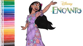 Disney's Encanto - Isabela Coloring Book Page