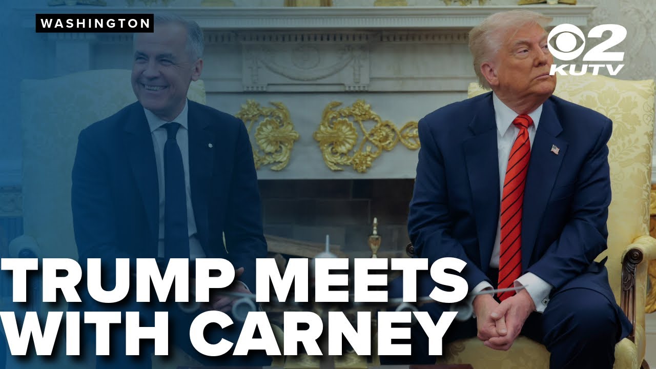 Trump, Canadian PM Carney meeting on tariffs and statehood
