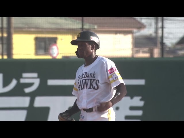 【ファーム】本日2盗塁!! ホークス・イヒネイツア 盗塁成功でチャンスを広げる!! 2025年7月5日 福岡ソフトバンクホークス 対 中日ドラゴンズ
