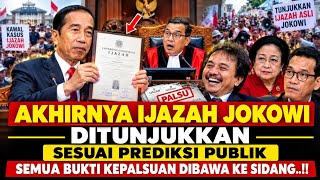 Download lagu AKHIRNYA IJAZAH JOKOWI DITUNJUKAN‼️TERNYATA SESUAI PREDIKSI PUBLIK, HAKIM KETUK PALU PALSU❗ mp3