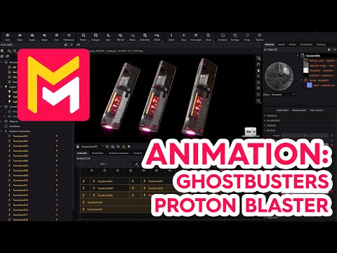 Maverick Render Product Viz Animation Ghostbusters Pronton Blaster