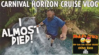 I ALMOST DIED! |  RIVER TUBING & BLUE HOLE IN OCHO RIOS JAMAICA | CARNIVAL HORIZON CRUISE VLOG