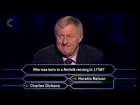 WWTBAM HORATIO NELSON QUESTION FOR £32,000