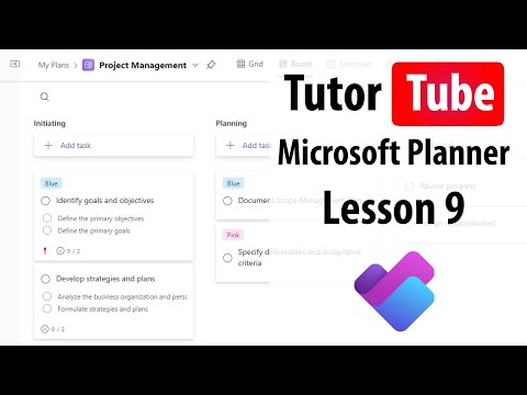 Microsoft Planner Lesson 1 Access Planner and Interface Tour