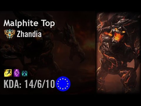 Malphite Top vs Jayce - Zhandia - EUW Challenger Patch 6.13
