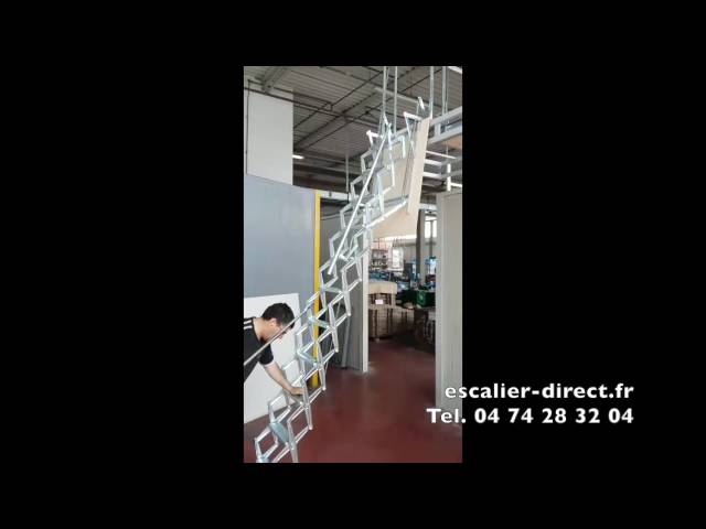 Escalier télescopique en aluminium pour des mezzanines