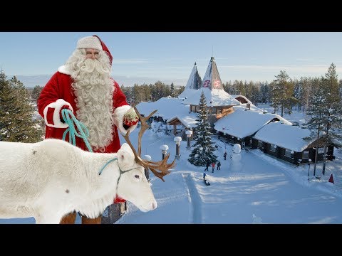 Village du Père Noël en Laponie: meilleures vidéos pour familles Maison du vrai Papa Noël Finlande