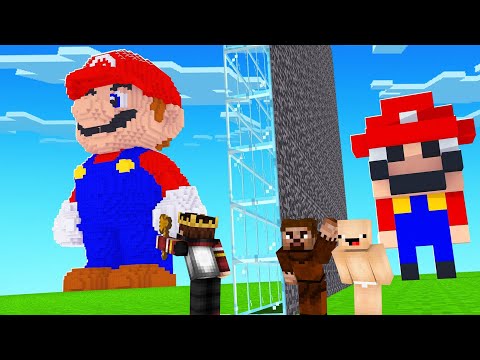 YAPI KAPIŞMALARINDA SÜPER MARİO İLE TROLLEDİM - Minecraft