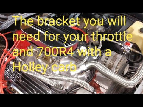 Holley carb brackets for a 700R4