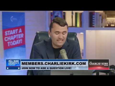 Charlie Kirk spricht von der Heiligen Jungfrau Maria.