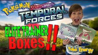 Temporal Forces IS HERE! We open 2 Pokémon Center Temporal Forces ETBs!