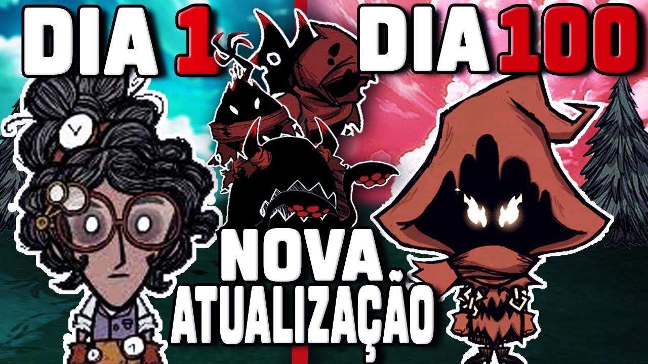 Passei 100 dias na nova ATUALIZAÇÃO com a WANDA no dont starve