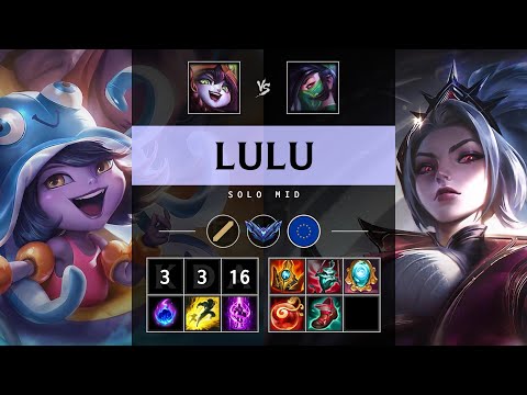 Lulu Mid vs Akali - EUW Diamond Patch 25.S1.1
