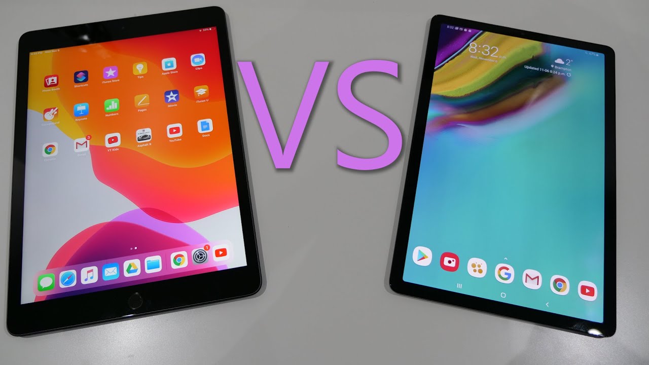 iPad 7th Gen vs Samsung Galaxy Tab S5e