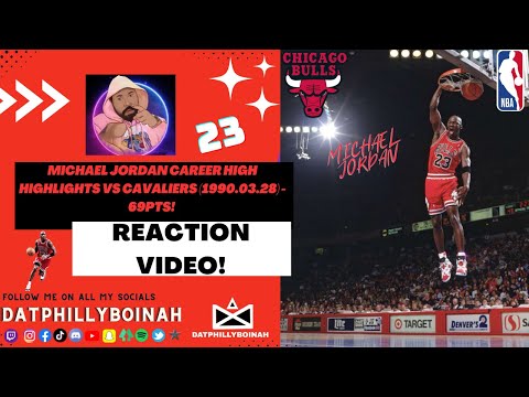 Michael Jordan Career High Highlights vs Cavaliers (1990.03.28) - 69pts! (HD 720p 60fps) | REACTION