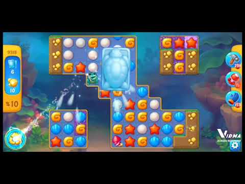 Fishdom. 9318 level no boosters and diamonds. 19 moves