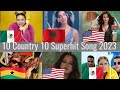 10 Country 10 Popular Song On 2023 Unstapable Sofia Reys 1 2 3