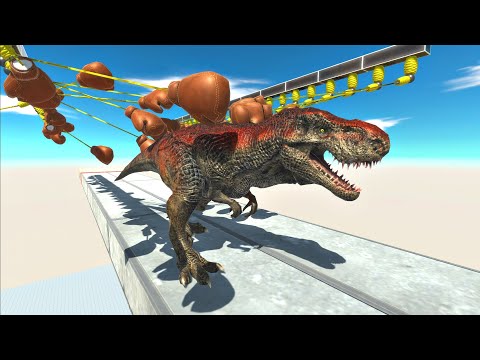 Run through the attacks of the Boxing Gloves - Animal Revolt Battle Simulator