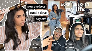Work Week in My Life as a Full Time Content Creator | I get by with a little help from my friends ♡