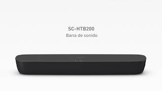 Panasonic Barra de sonido SC-HTB200: Diseño compacto y sonido dinámico anuncio