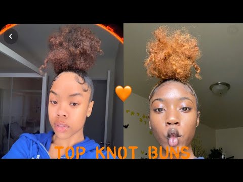 🦋TOP KNOT BUN COMPILATION🦋