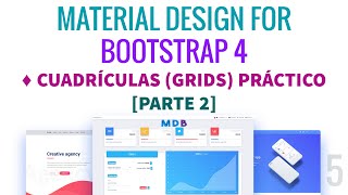 05 - Material Design for Bootstrap 4 | Uso correcto de contenedores, filas y columnas.