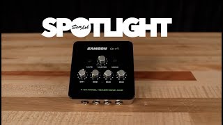 Video thumbnail for Samson QH4 4-Channel Headphone Amplifier | Quicklook by Sam Ash Music