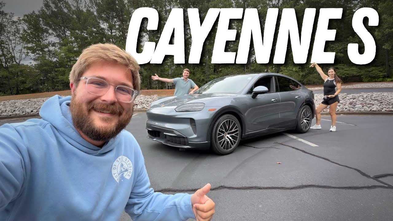 Porsche Cayenne S Electric Coupe photographed during a first drive