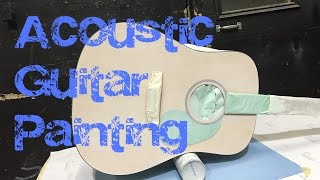 Acoustic Guitar Airbrush Job: Base Coat