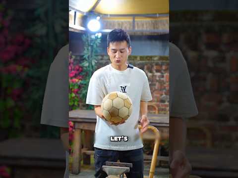 This Homemade Football Made a Child Believe Again #shorts #food #asmreating #tiktok #football