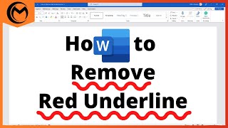 How to Remove Red Underline in Microsoft Word