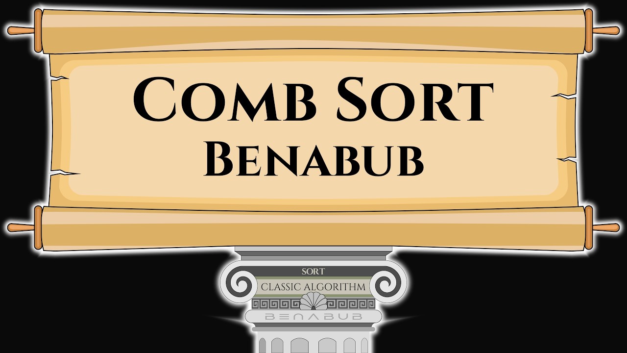 Comb Sort [Benabub version] Algorithm Visualization | Step by Step Python Code Animation