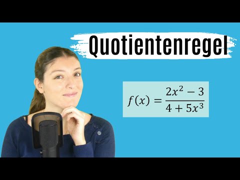 QUOTIENTENREGEL (Bruch ABLEITEN)