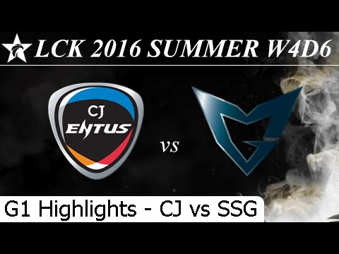 CJ vs SSG Game 1 Highlights - LCK Summer 2016 W4D6M8 CJ Entus vs Samsung Galaxy