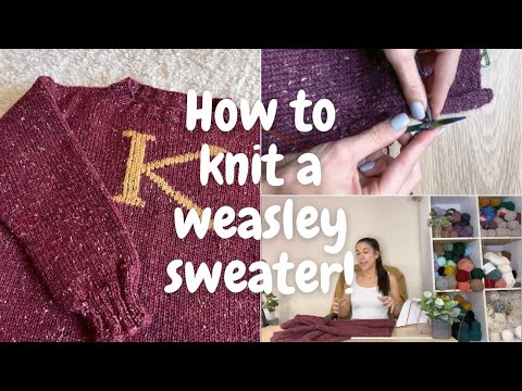 How to knit a Weasley sweater!