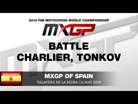 MXGP of Spain 2014 Christophe Charlier & Aleksandr Tonkov Battle - Motocross