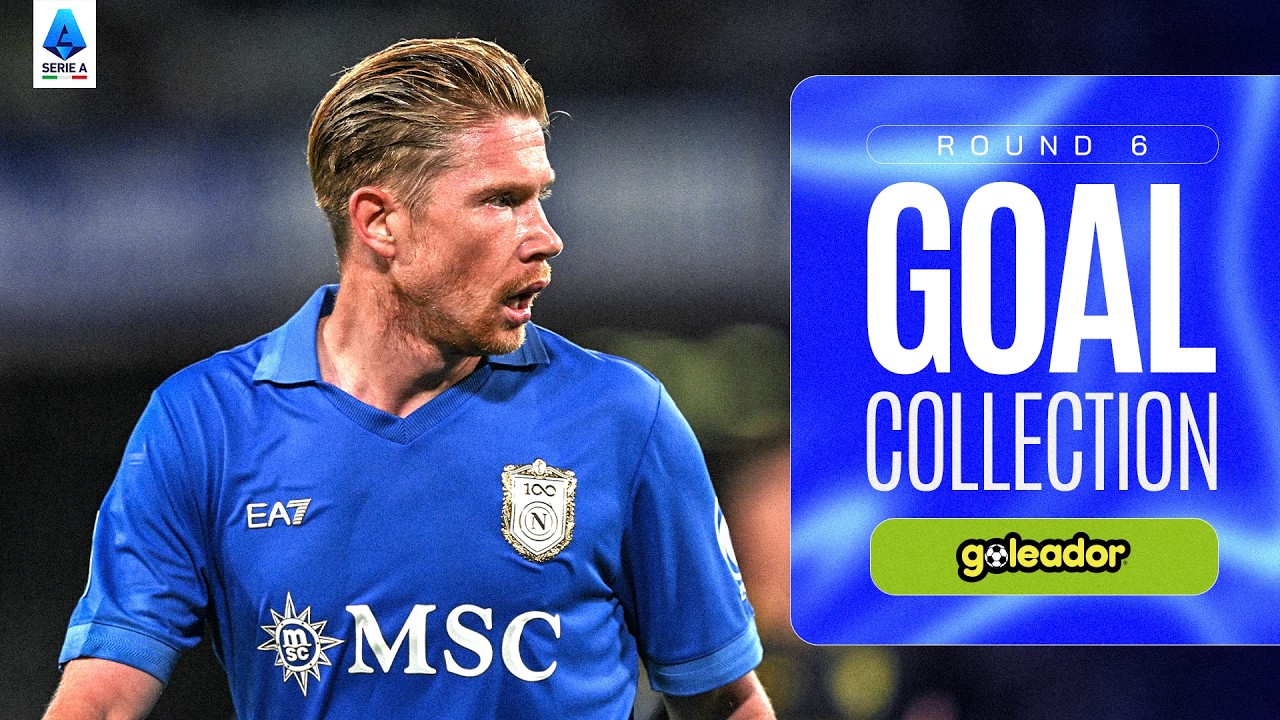 🤩 GOAL SERIE A | DE BRUYNE at the DOUBLE | Goal Collection | Round 06 | Serie A 2026/27