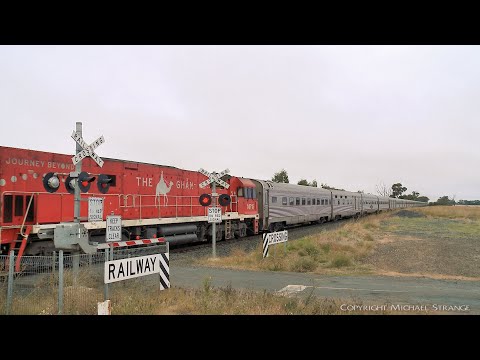 2AM8 JBRE "The Ghan" Passenger Train Comes To Victoria (5/4/2022) - PoathTV Australian Railways
