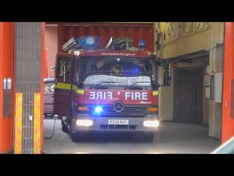 London Fire Brigade - A241 A242 A243 Soho Pump Ladder, Pump And Turntable Ladder Turnout