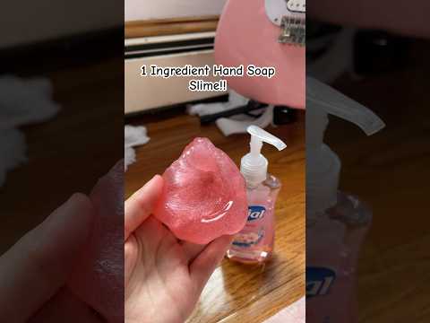 1 Ingredient Soap Slime!! 🧼🫧🧼 #slime #fidget #shorts