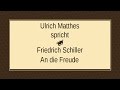 Friedrich Schiller „An die Freude“ (1785) I 