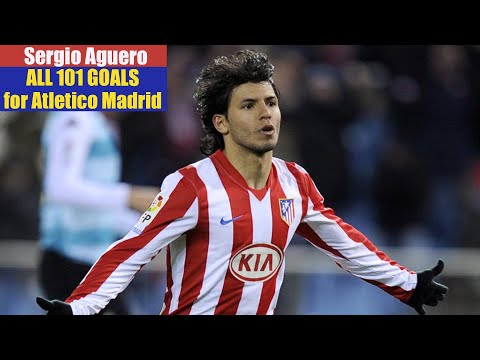 Sergio Aguero ◉ All 101 Goals for Atletico Madrid.